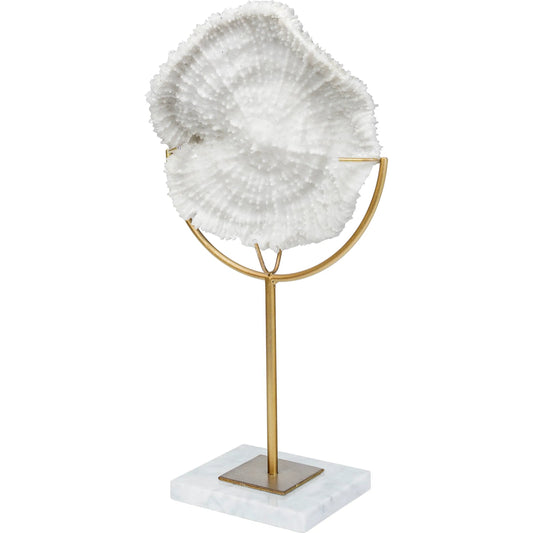 Sandy I Coastal Sand Dollar Object by Mercana in white. Made from unique in a coastal style.