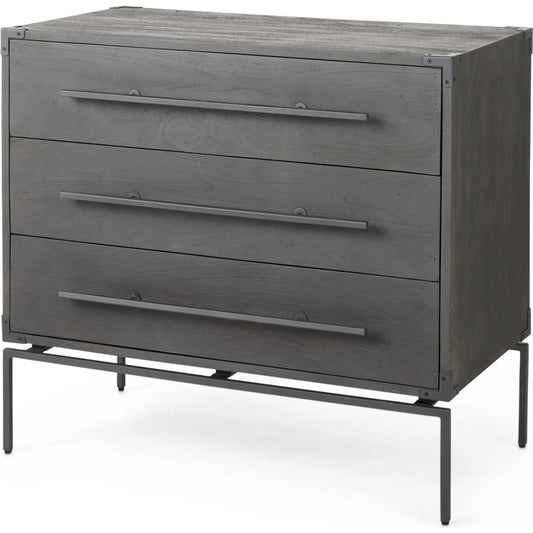 Ward Accent Cabinet by Mercana in brown. Made from unique in a modern style.