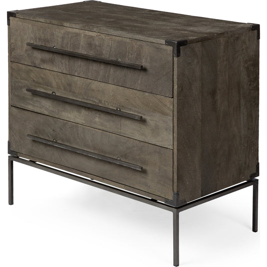Ward Accent Cabinet by Mercana in brown. Made from unique in a modern style.