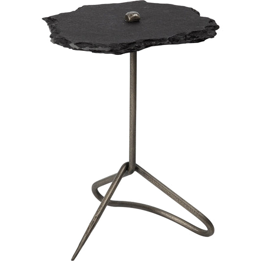 Pinera Accent Table by Mercana. Made from marble, metal in a modern style.