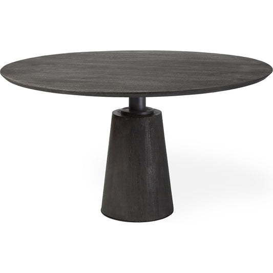 Maxwell Dining Table by Mercana in brown. Made from unique in a modern style.