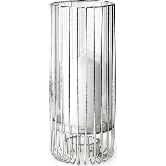 Velo II Cylindrical Table Candle Holder by Mercana in black. Made from unique in a modern style.