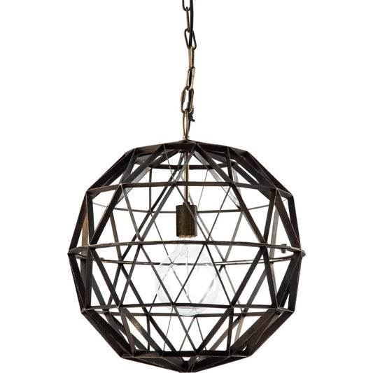 Dyson Pendant Light by Mercana in brown. Made from unique in a modern style.