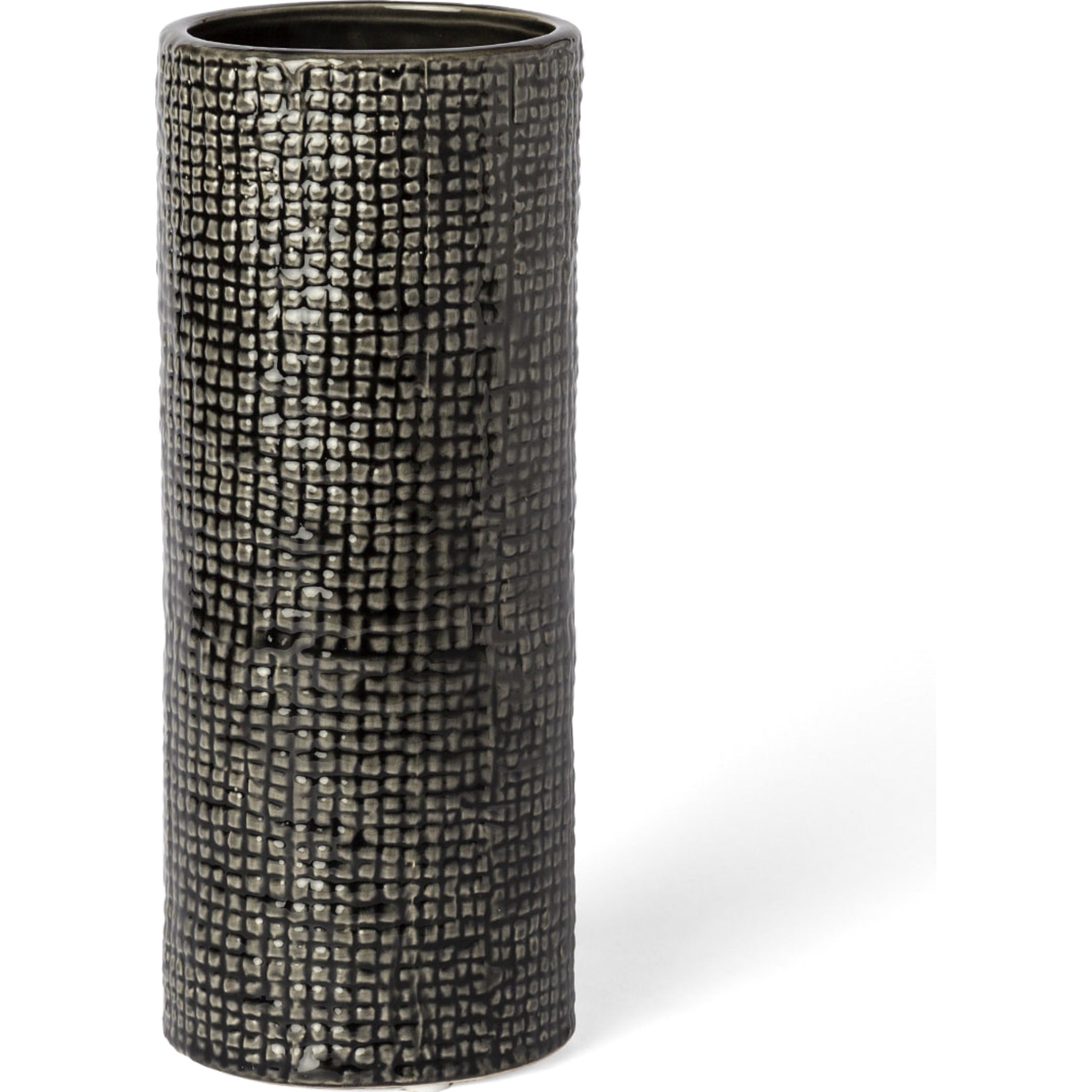 Kona II Vase by Mercana in black, gold. Made from ceramic in a eclectic & global style.