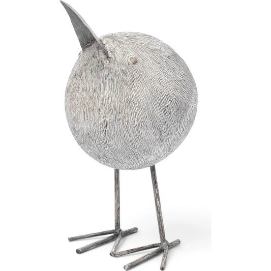 Snipe I Bird Ornament by Mercana in rustic light brown. Made from resin in a eclectic & global style.