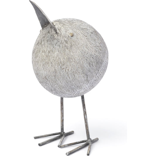 Snipe I Bird Ornament by Mercana in rustic light brown. Made from resin in a eclectic & global style.