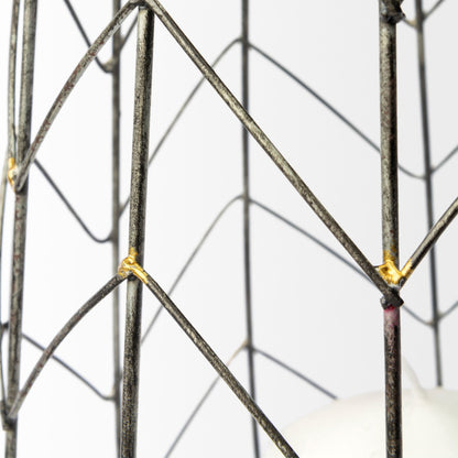 Petiole Candle Holder by Mercana in antiqued gold. Made from metal in a eclectic & global style.