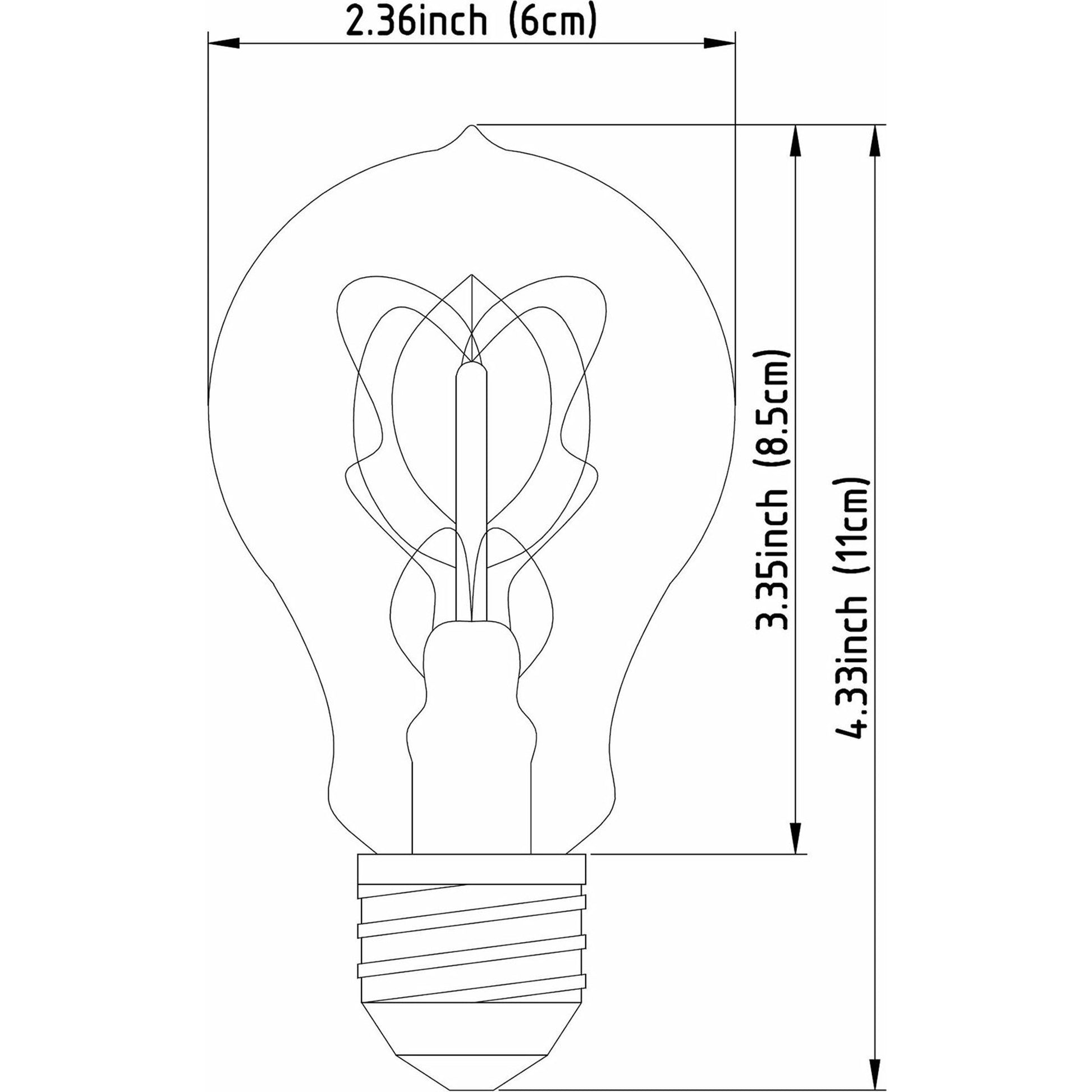 E26 Light Bulb by Mercana in clear, gold. Made from unique in a modern style.