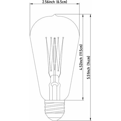 E26 Light Bulb by Mercana in clear, gold. Made from unique in a traditional style.