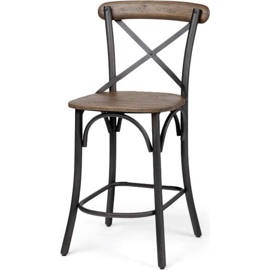 001 SR-815154 | Primary Silo | Etienne Wood Seat Bar/Counter Stool by Mercana. Made from unique in a cottage & farmhouse style.