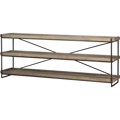 Trey Brown Console Table by Mercana in natural. Made from unique in a modern style.