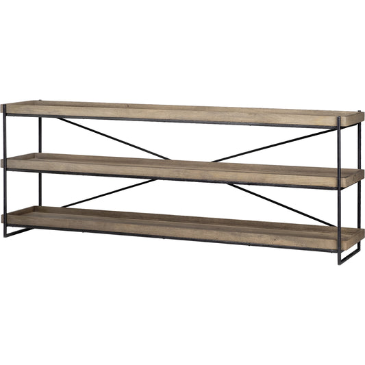 Trey Console Table by Mercana in natural. Made from unique in a modern style.