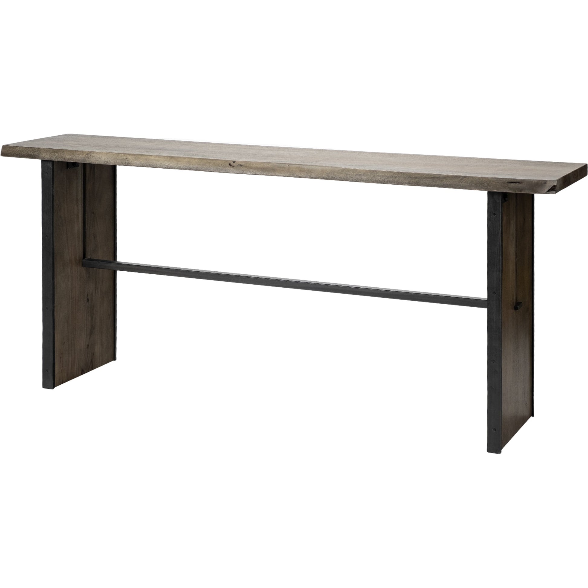 Ledger Console Table by Mercana in natural. Made from unique in a modern style.