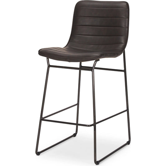 Meritt Leather Seat Bar/Counter Stool by Mercana. Made from unique in a modern style.