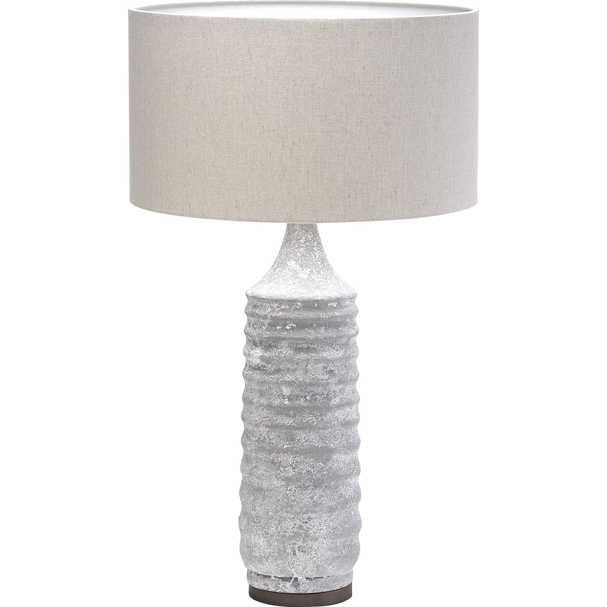 Harlan Table Lamp by Mercana in gray, beige. Made from unique in a coastal style.