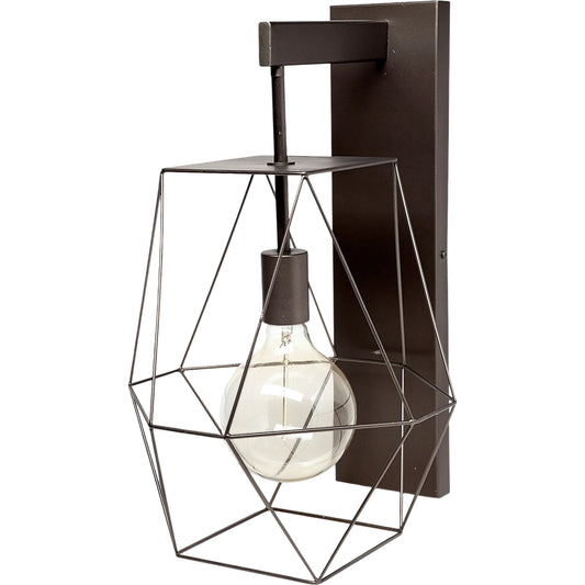 Cordova Wall Sconce by Mercana in gun metal. Made from unique in a modern style.