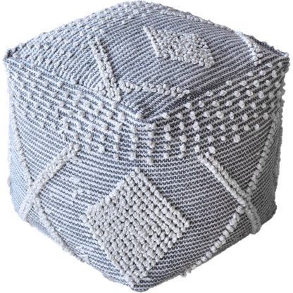 Brinket Pouf by Mercana in blue. Made from fabric in a eclectic & global style.