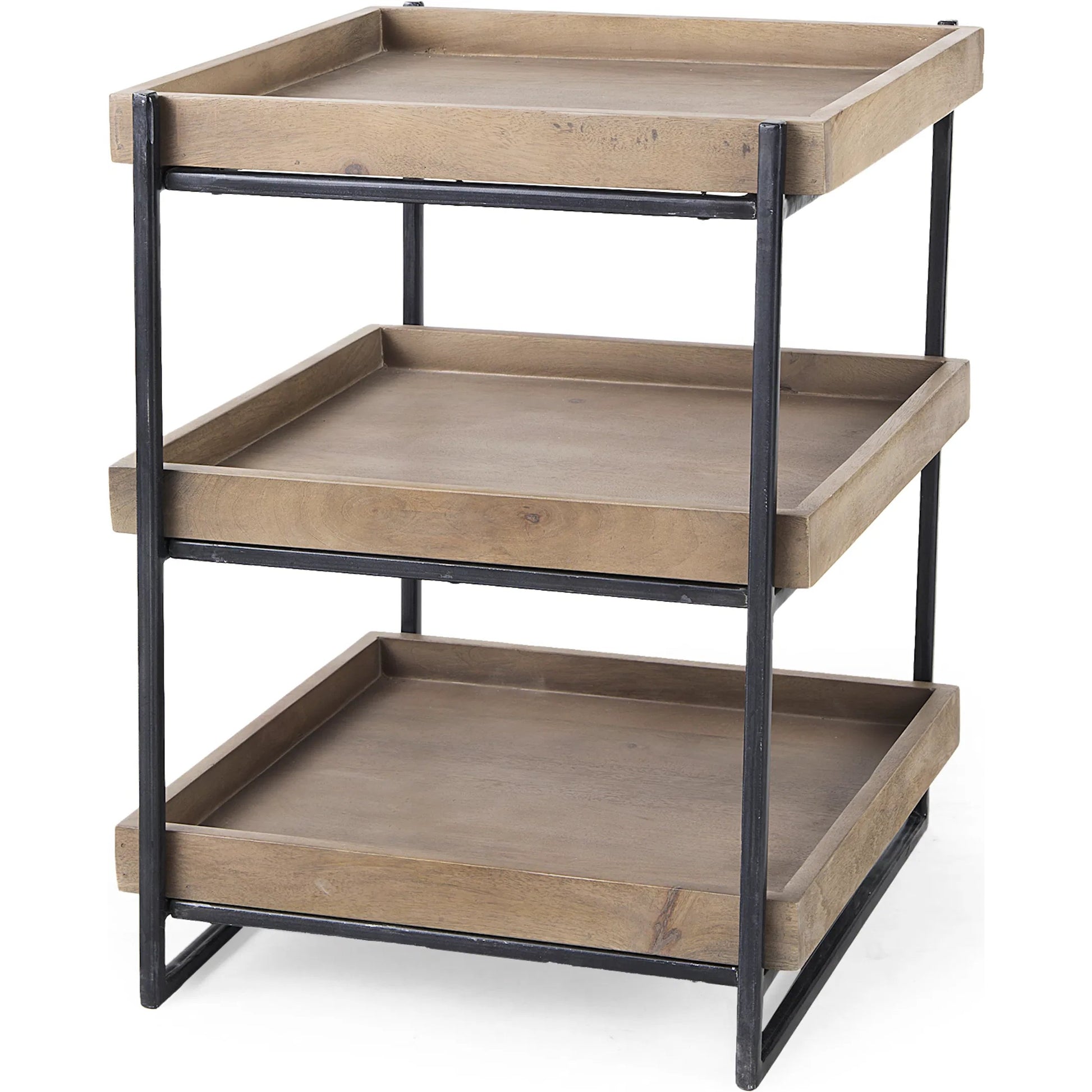 Trey Brown Accent Table by Mercana in natural. Made from unique in a modern style.