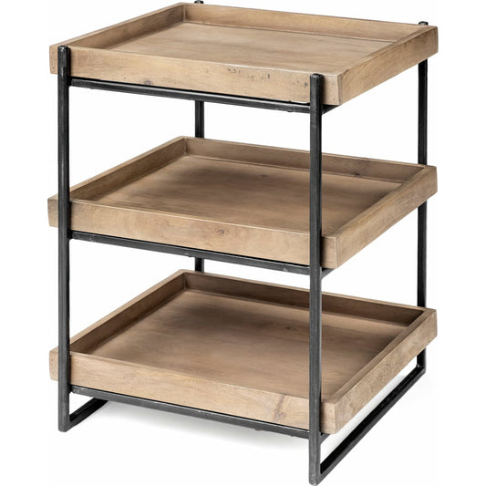Trey Accent Table by Mercana in natural. Made from unique in a modern style.