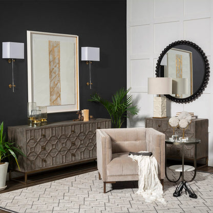Genevieve Sideboard by Mercana. Made from metal, wood in a transitional style.