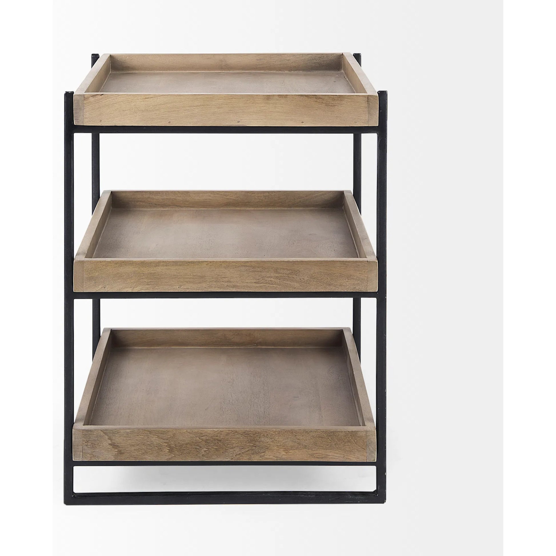 Trey Brown Accent Table by Mercana in natural. Made from unique in a modern style.