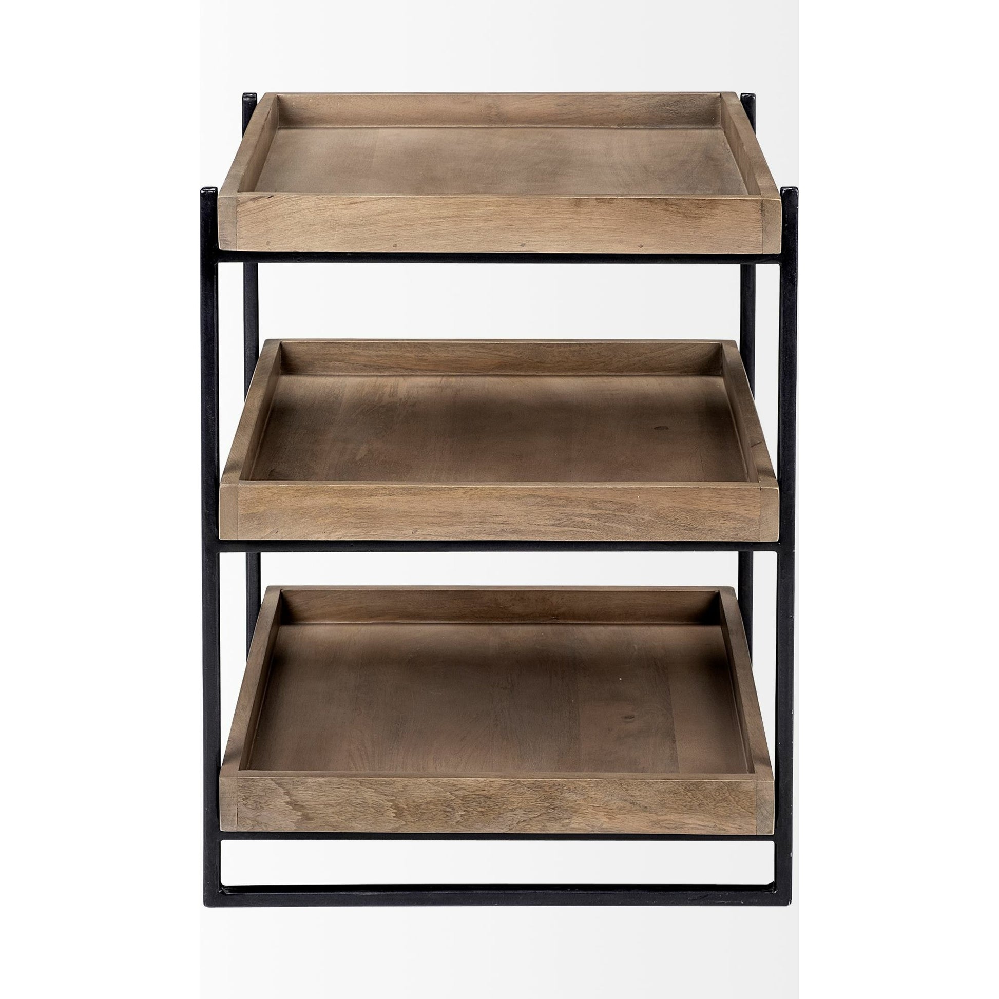 Trey Brown Accent Table by Mercana in natural. Made from unique in a modern style.