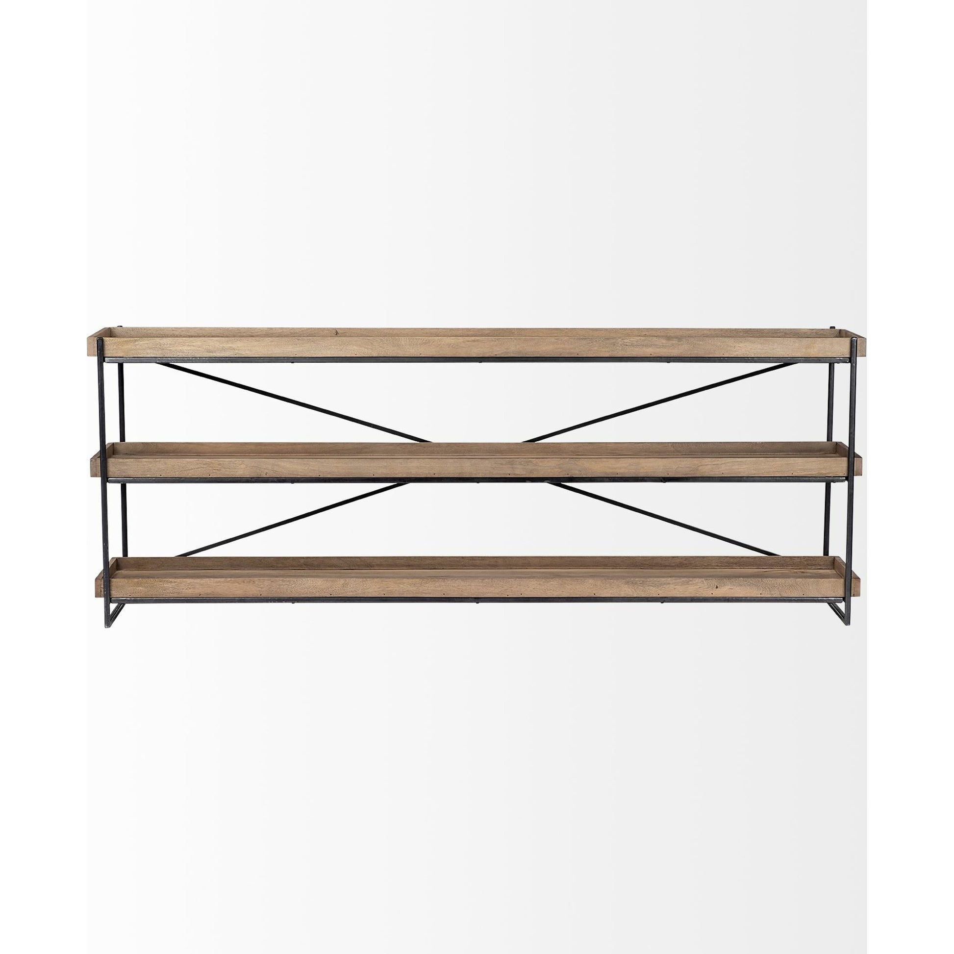 Trey Brown Console Table by Mercana in natural. Made from unique in a modern style.