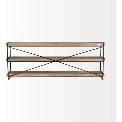 Trey Brown Console Table by Mercana in natural. Made from unique in a modern style.