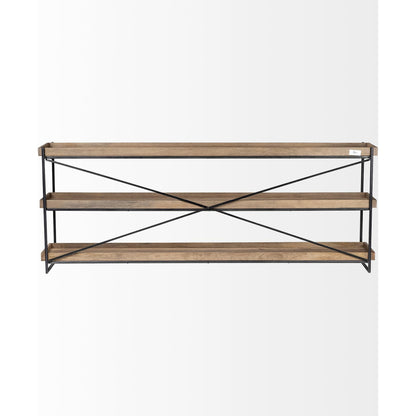 Trey Brown Console Table by Mercana in natural. Made from unique in a modern style.