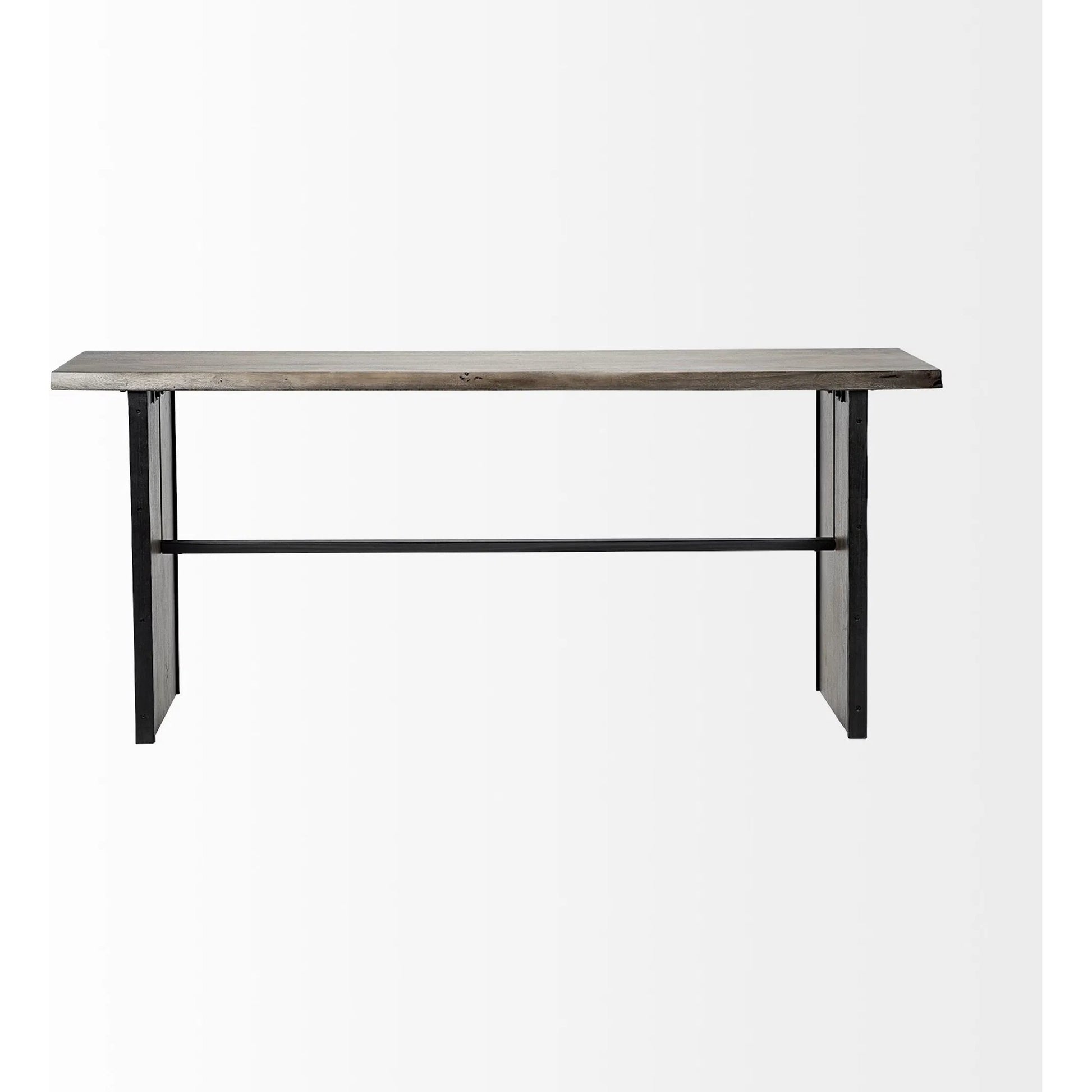 Ledger Console Table by Mercana in natural. Made from unique in a modern style.
