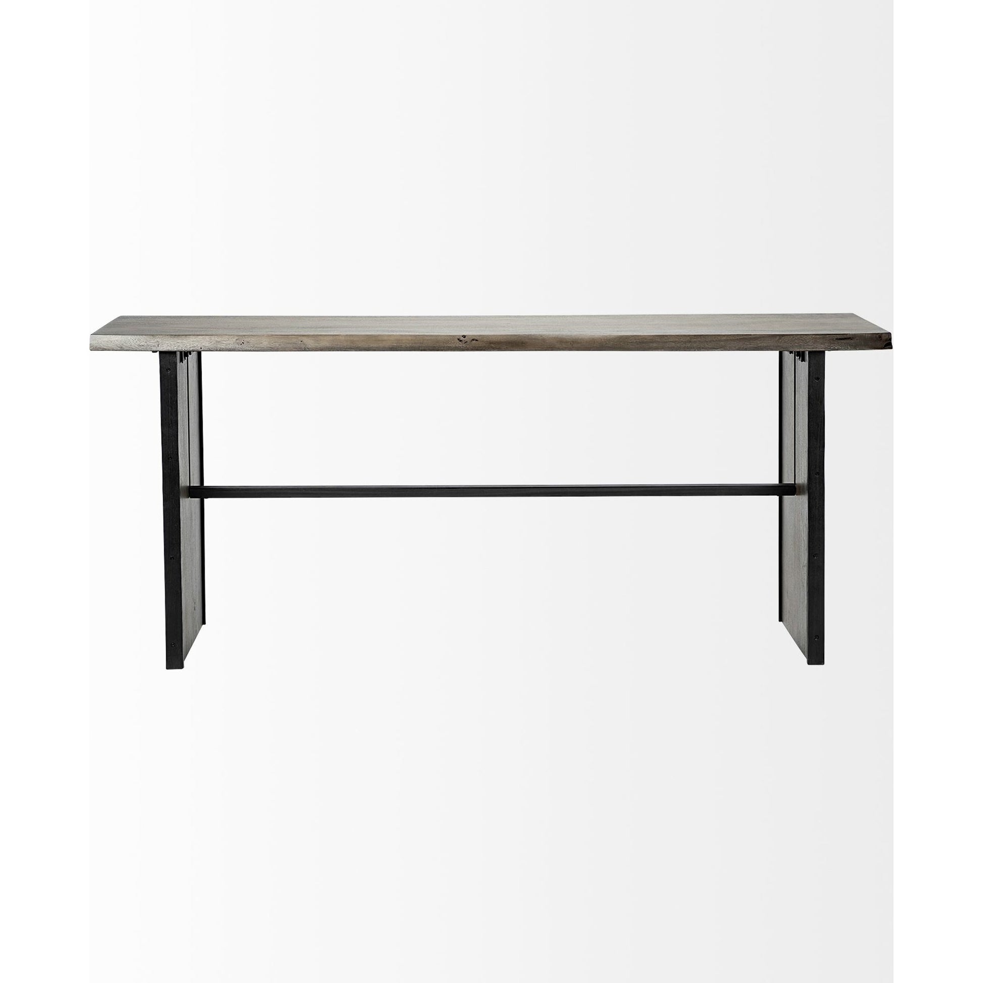 Ledger Console Table by Mercana in natural. Made from unique in a modern style.