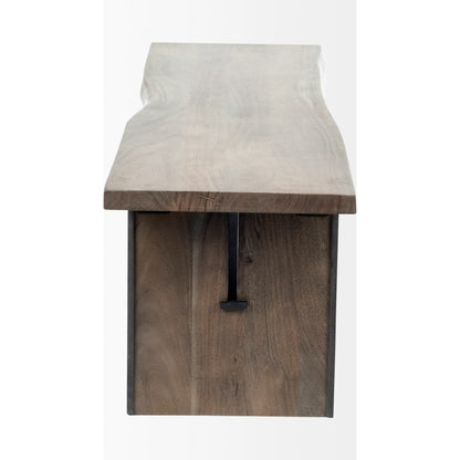 Ledger Bench by Mercana in natural. Made from unique in a modern style.