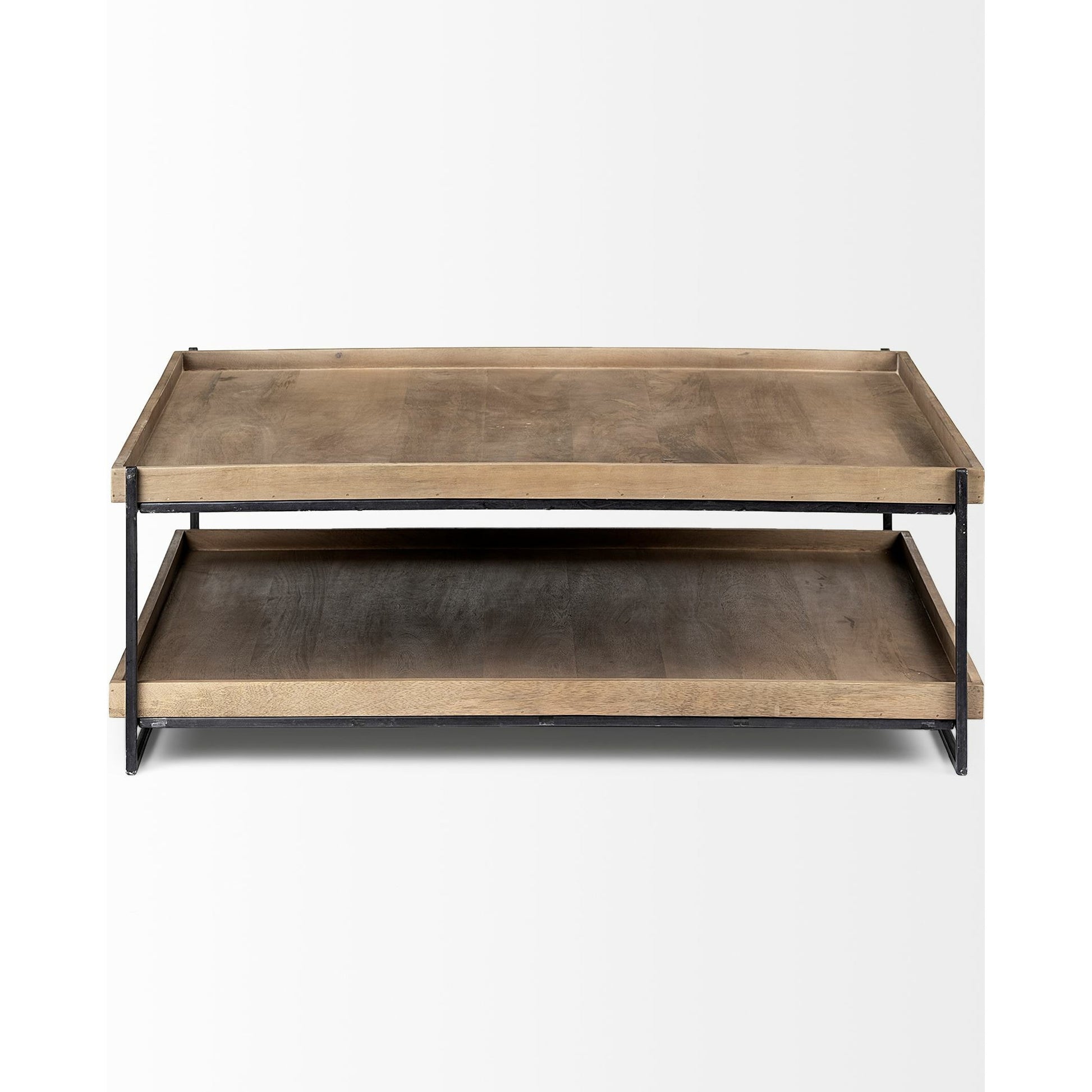 Trey Brown Coffee Table by Mercana in natural. Made from unique in a modern style.