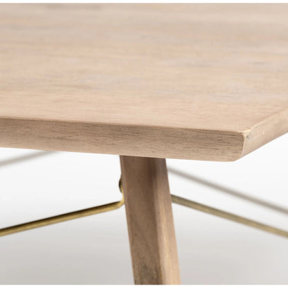 Kirby Coffee Table by Mercana in medium brown. Made from unique in a modern style.
