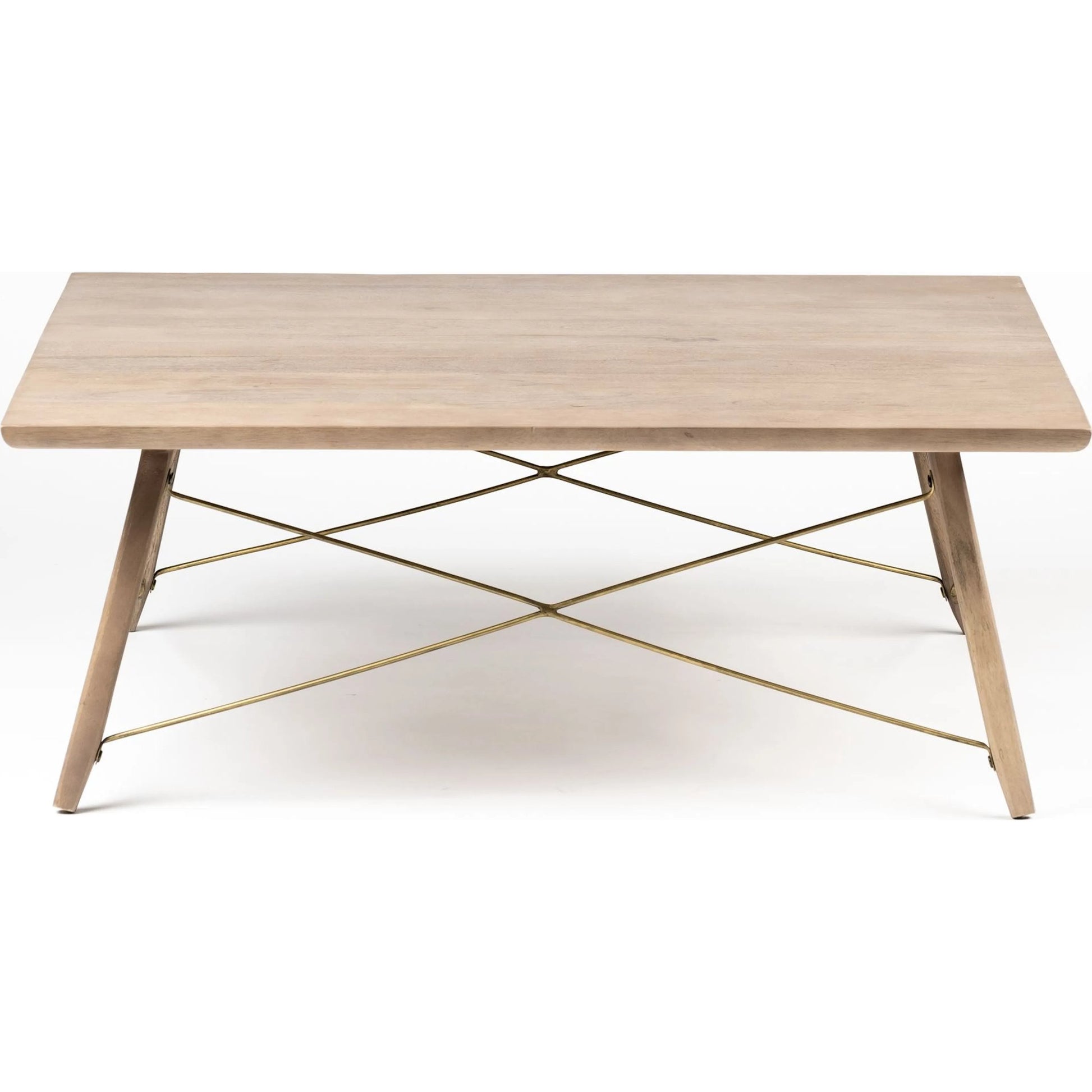 Kirby Coffee Table by Mercana in medium brown. Made from unique in a modern style.