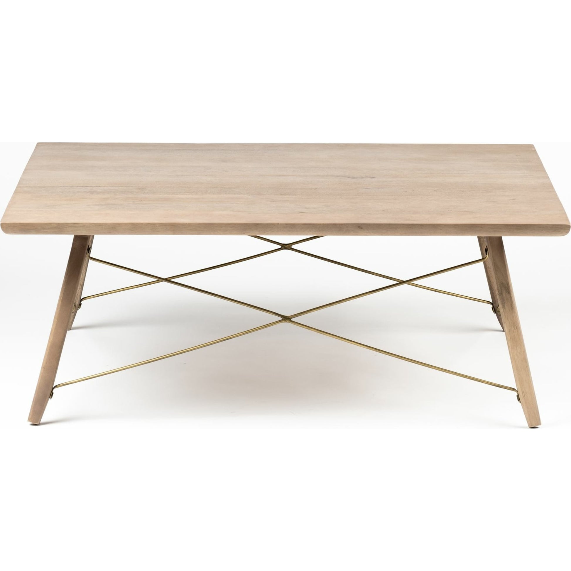 Kirby Coffee Table by Mercana in medium brown. Made from unique in a modern style.