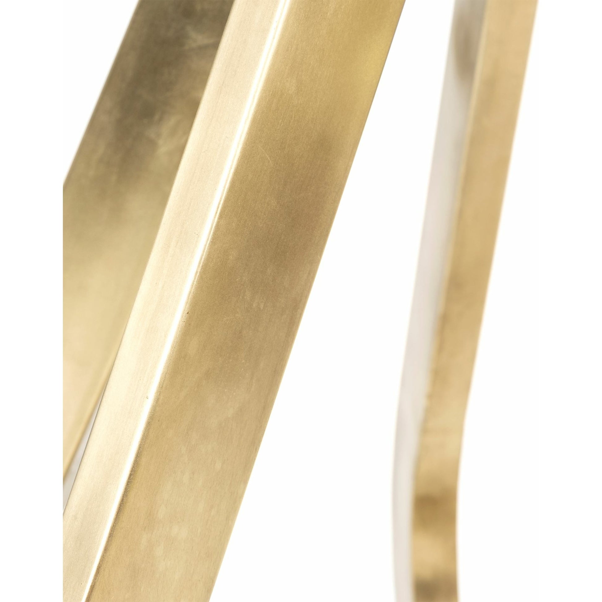 Laurent Dining Table by Mercana in white, brass. Made from marble, metal in a modern style.