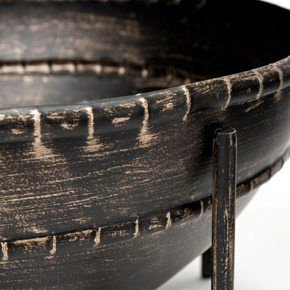 Cauldron Brown Bowls Set of Two by Mercana in rustic bronze. Made from metal in a eclectic & global style.