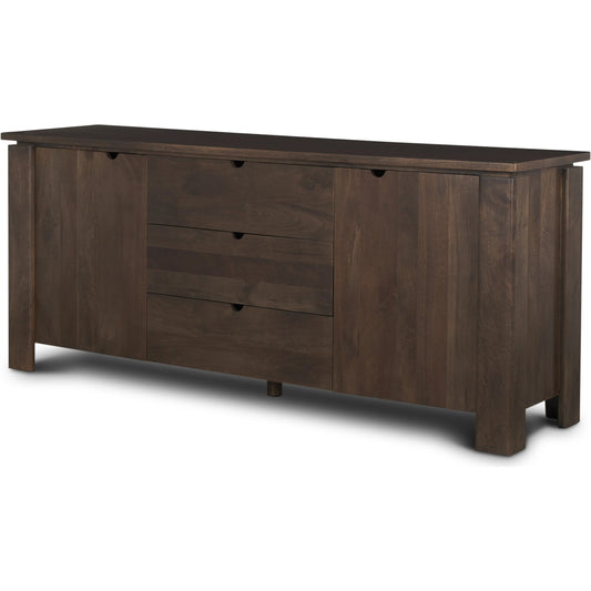 Wallen Sideboard by Mercana in brown. Made from solid wood in a unique style.