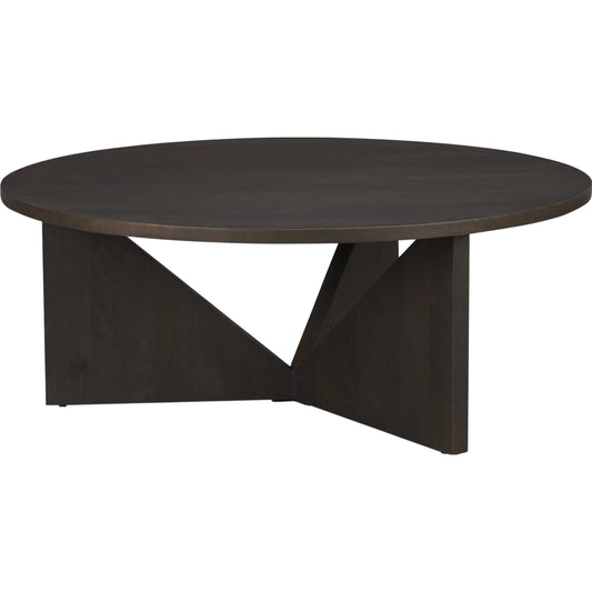 Tarro Coffee Table by Mercana in black. Made from mango wood in a unique style.