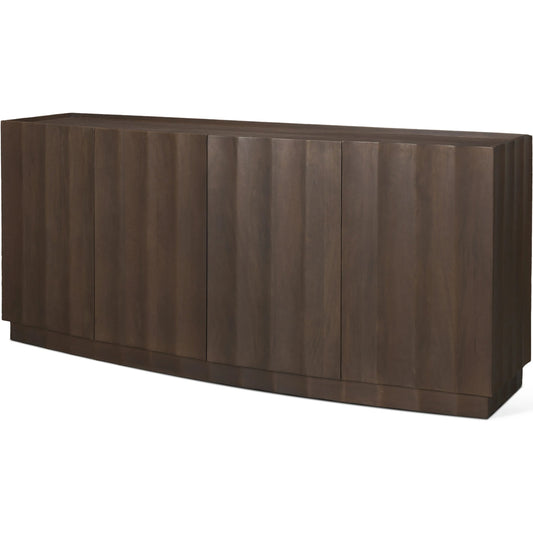 Swanson Sideboard by Mercana in brown. Made from solid wood in a unique style.