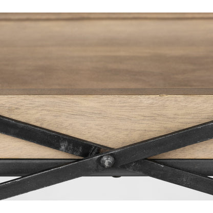 Trey Brown Console Table by Mercana in natural. Made from unique in a modern style.