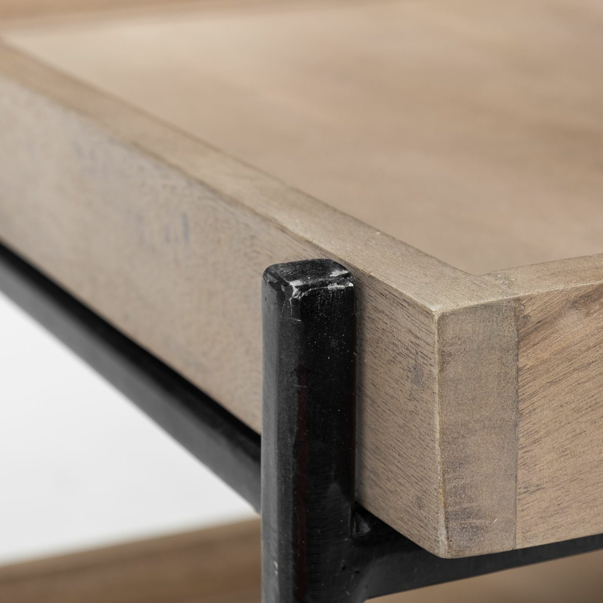 Trey Brown Accent Table by Mercana in natural. Made from unique in a modern style.