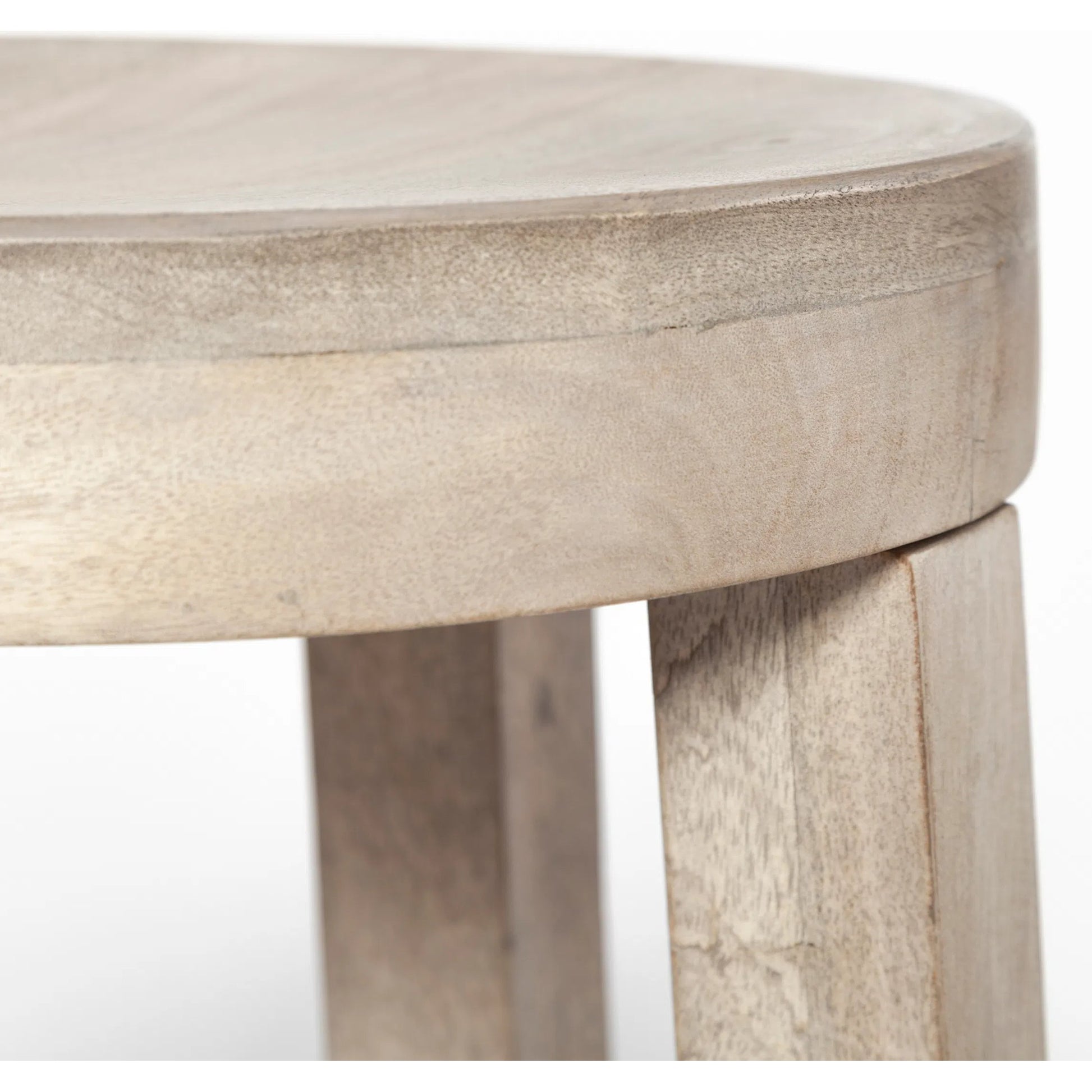 Brahma Wood Seat Counter Stool by Mercana in natural. Made from unique in a cottage & farmhouse style.