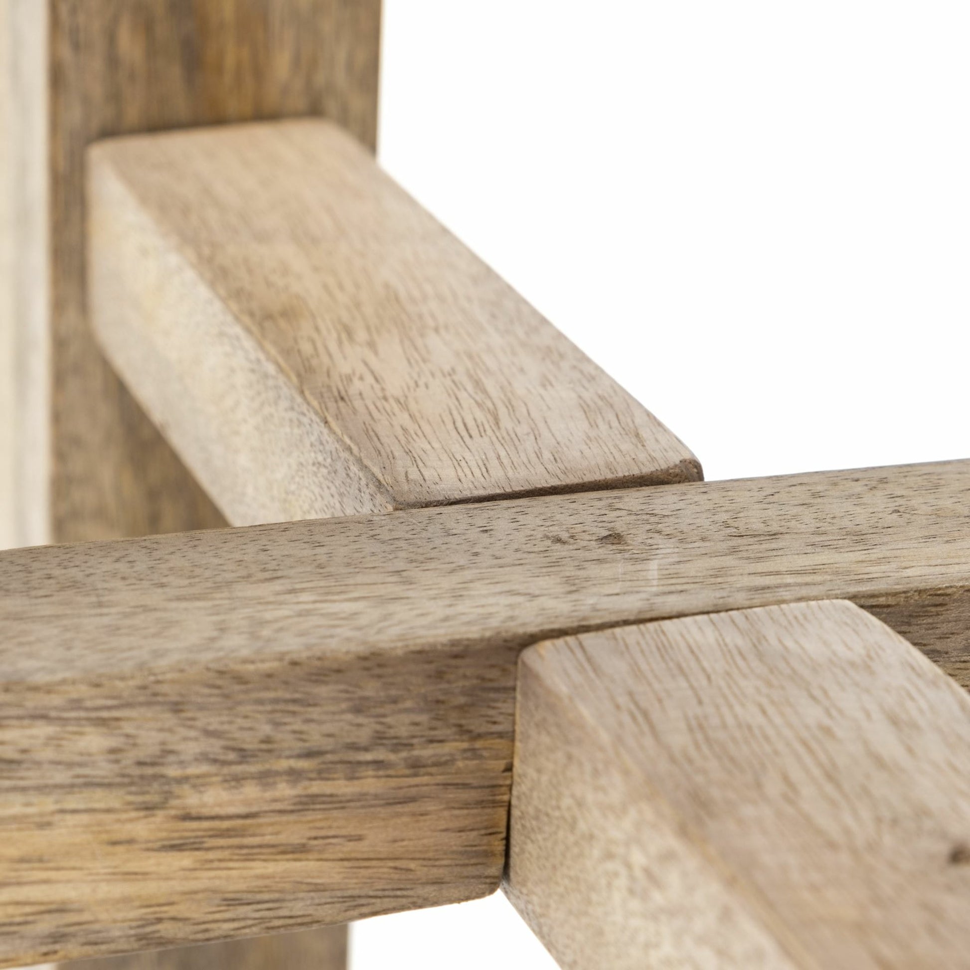 Brahma Wood Seat Counter Stool by Mercana in natural. Made from unique in a cottage & farmhouse style.