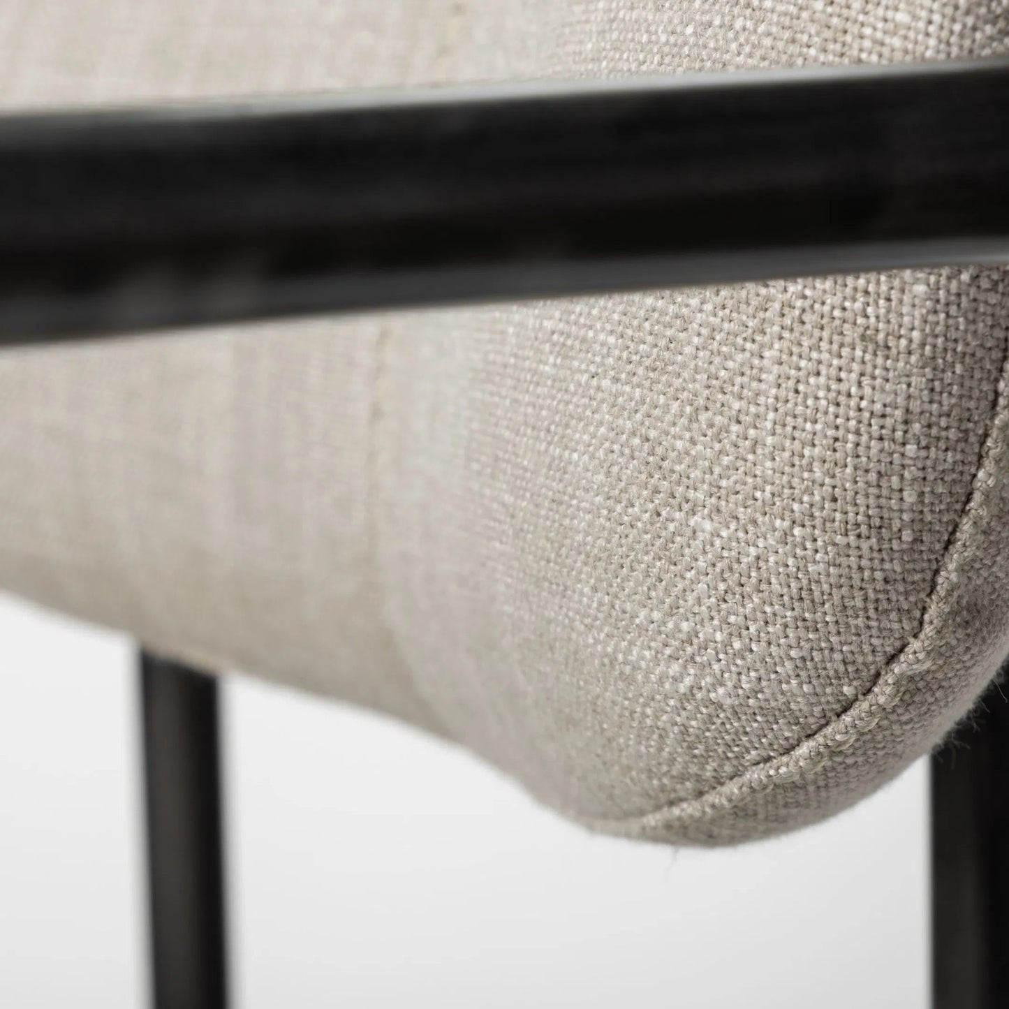 007 SR-815696 | Closeup | Parker Upholstered Dining Chair (Set of 2) by Mercana in black. Made from unique in a modern style.