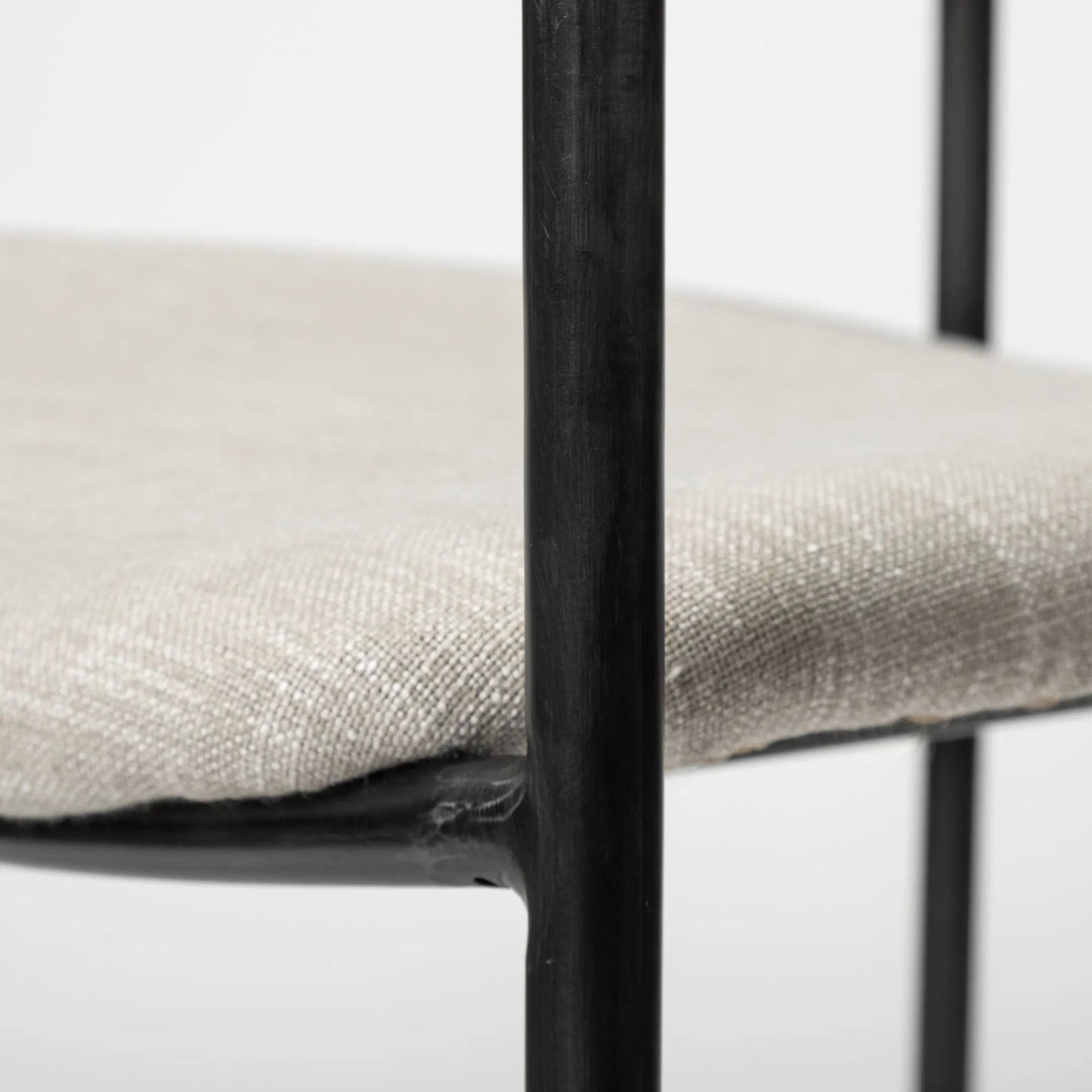 006 SR-815696 | Closeup | Parker Upholstered Dining Chair (Set of 2) by Mercana in black. Made from unique in a modern style.