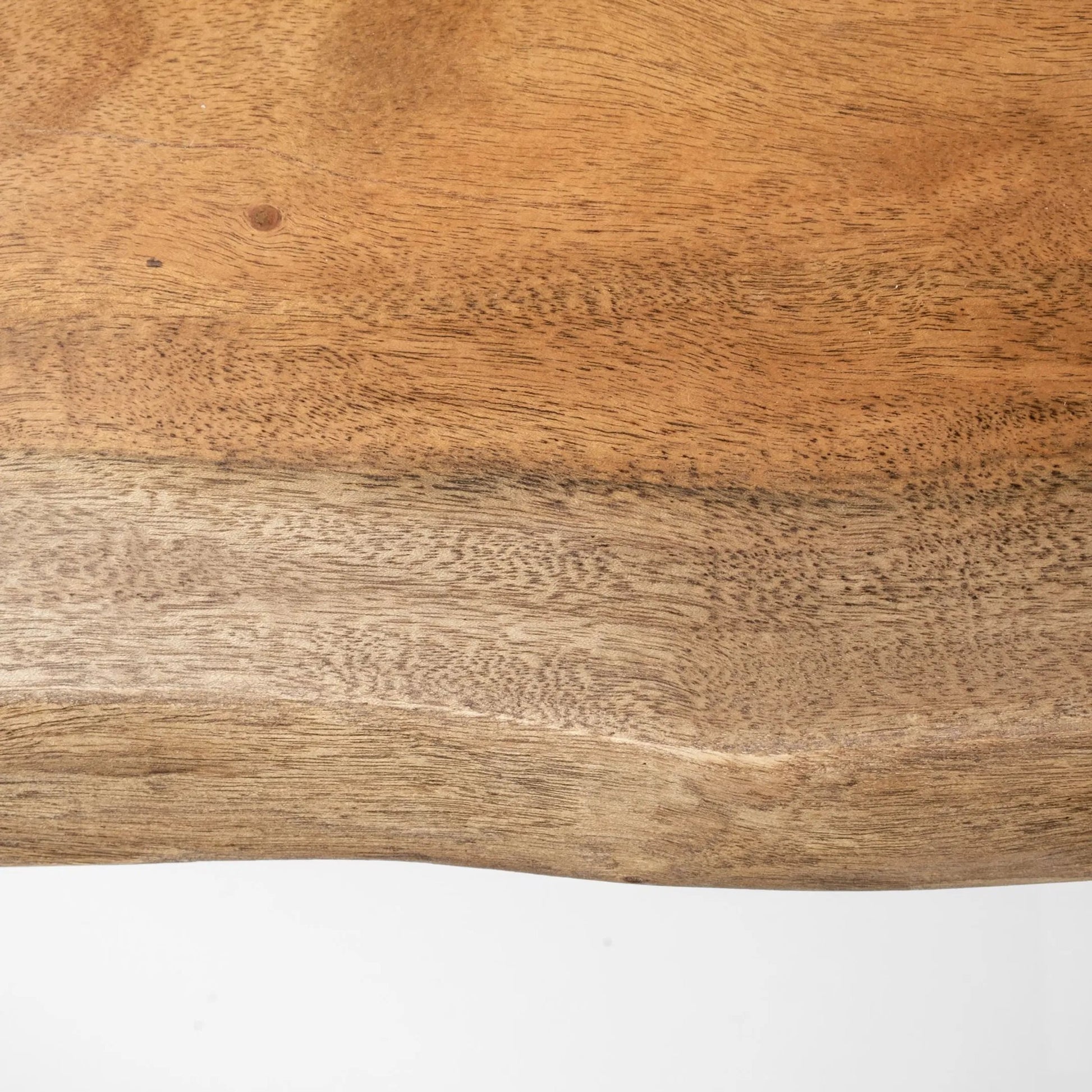 Papillion Office Desk by Mercana in light brown. Made from acacia wood in a modern style.