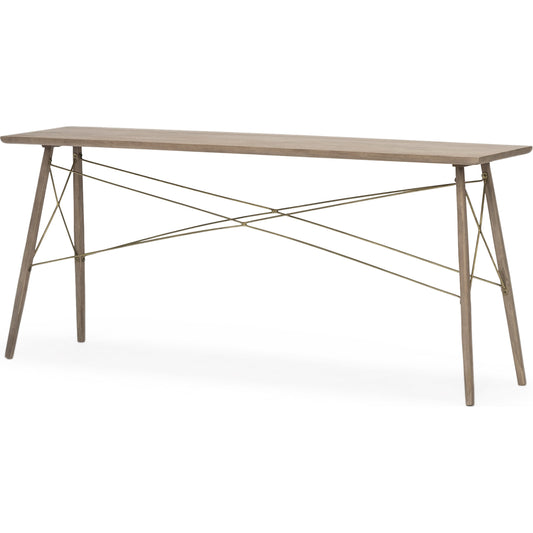 006 None | Unknown | Kirby Console Table by Mercana in medium brown. Made from unique in a modern style.