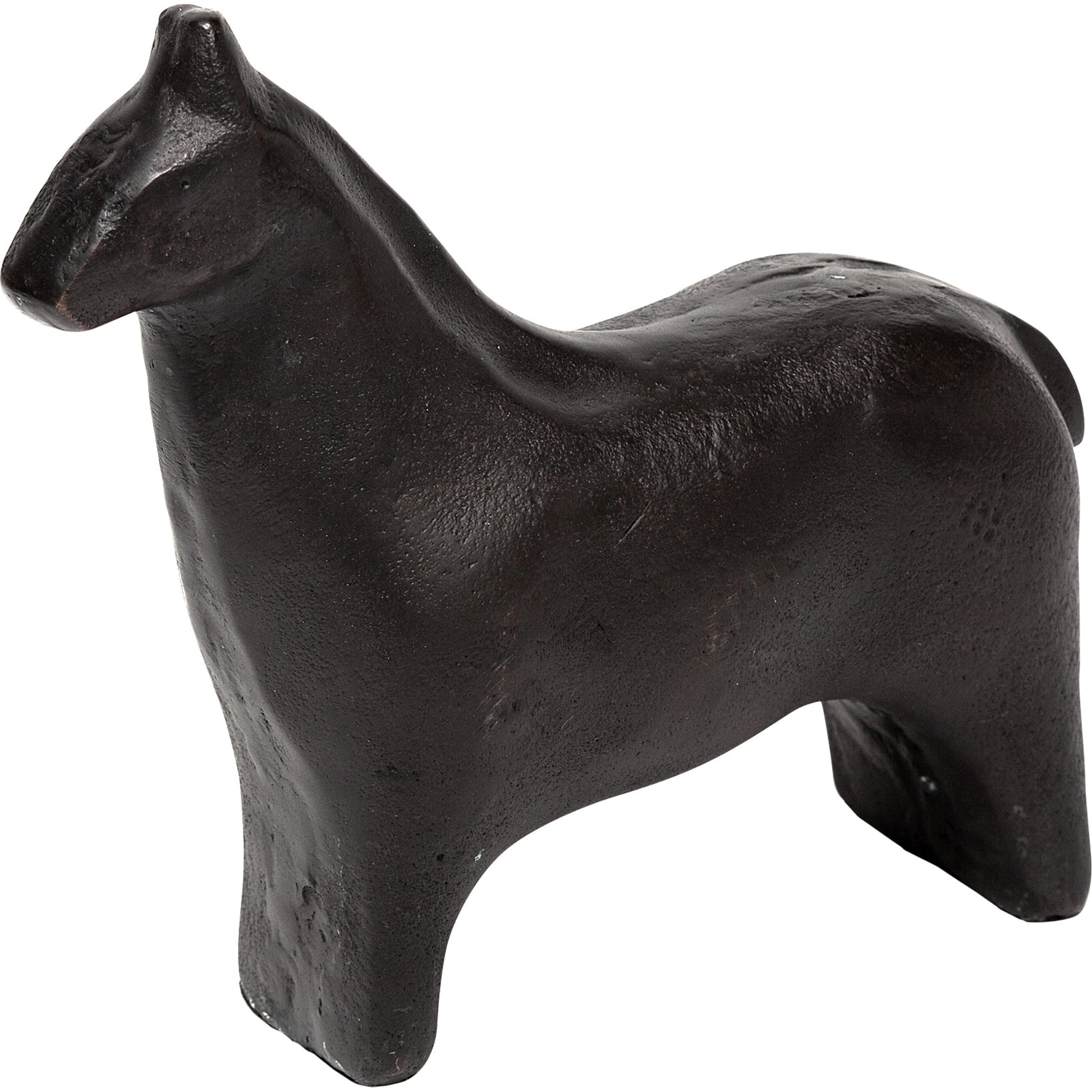 Sphynx II Cast Aluminum Horse Shaped Object by Mercana in black. Made from unique in a eclectic & global style.